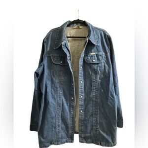 Vintage Do-Nothing by Sedgefield Denim Jacket Men's  X-Large Long Made in USA